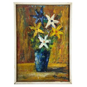 UNIDENTIFIED SIGNATURE, Vase with flowers