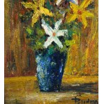 UNIDENTIFIED SIGNATURE, Vase with flowers