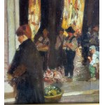 ANONIMO, Market scene with figures