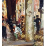 ANONIMO, Market scene with figures