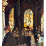 ANONIMO, Market scene with figures