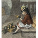 ANONYME, « Figures sur une terrasse »
