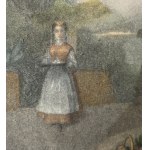 ANONYME, « Figures sur une terrasse »