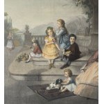 ANONYME, « Figures sur une terrasse »