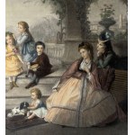 ANONYME, « Figures sur une terrasse »