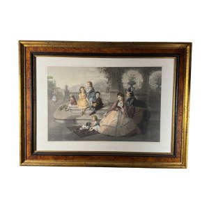 ANONYME, « Figures sur une terrasse »