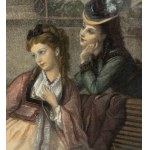 ANONYME, « Figures sur une terrasse »