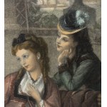 ANONYME, « Figures sur une terrasse »