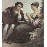ANONIMO, Raphael Sanzio and La Fornarina