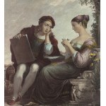 ANONIMO, Raphael Sanzio and La Fornarina