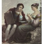 ANONIMO, Raphael Sanzio and La Fornarina