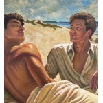 ANONIMO, two figures by the seaside