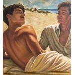 ANONIMO, two figures by the seaside