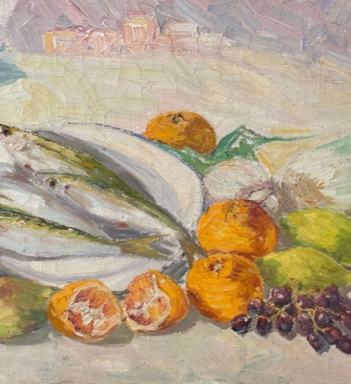 GIOVANNI BATTISTA FILOSA, still life by the sea