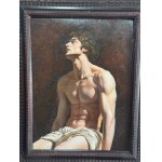 ANONIMO, Half-Length Portrait of a Nude Male