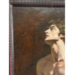 ANONIMO, Half-Length Portrait of a Nude Male