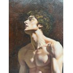 ANONIMO, Half-Length Portrait of a Nude Male