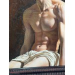ANONIMO, Half-Length Portrait of a Nude Male