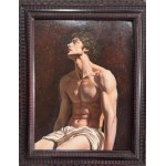 ANONIMO, Half-Length Portrait of a Nude Male