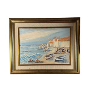 A. Siffa, Mořská krajina s čluny – A. Siffa