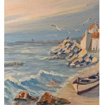 A. Siffa, Mořská krajina s čluny – A. Siffa