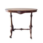 Walnut burl table
