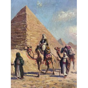 ANONIMO, Bedouins walking in the desert