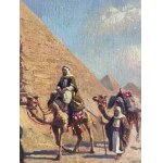 ANONIMO, Bedouins walking in the desert