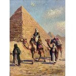 ANONIMO, Bedouins walking in the desert