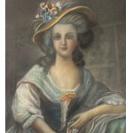 ANONIMO, Ritratto di una giovane donna con un cappello