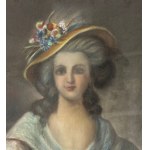 ANONIMO, Ritratto di una giovane donna con un cappello
