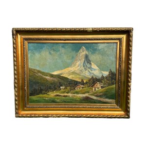 SIGNATURE NON IDENTIFIÉE, Paysage de montagne