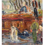 UNIDENTIFIED SIGNATURE, Landscape with river and figures