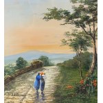 UNIDENTIFIED SIGNATURE, Hillside with a view