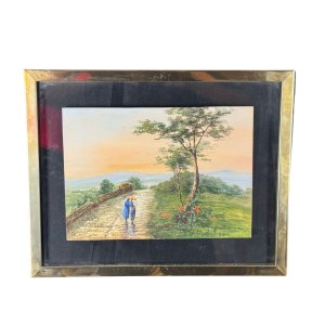 UNIDENTIFIED SIGNATURE, Hillside with a view