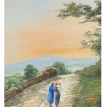 UNIDENTIFIED SIGNATURE, Hillside with a view