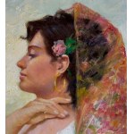 Fortunato Pugliese, Portrait of a Spanish model - Fortunato Pugliese