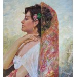 Fortunato Pugliese, Portrait of a Spanish model - Fortunato Pugliese