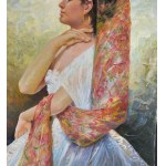 Fortunato Pugliese, Portrait of a Spanish model - Fortunato Pugliese