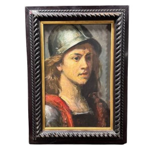 ANONIMO, Portret młodego mężczyzny w hełmie