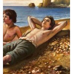 ANONIMO, Two Figures by the Sea at Dawn