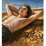 ANONIMO, Two Figures by the Sea at Dawn