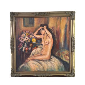 ANONIMO, Female nude in an interior