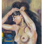 ANONIMO, Female nude in an interior