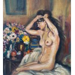 ANONIMO, Female nude in an interior