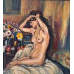 ANONIMO, Female nude in an interior