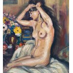 ANONIMO, Female nude in an interior