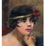SCUOLA ITALIANA, Portret modelki