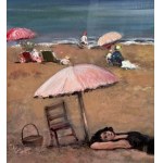 ANONIMO, Coastal scene with bathers