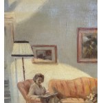UNIDENTIFIED SIGNATURE, Portrait of a woman reading